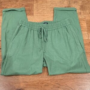 Women's J Crew Drawstring Army Green Pants